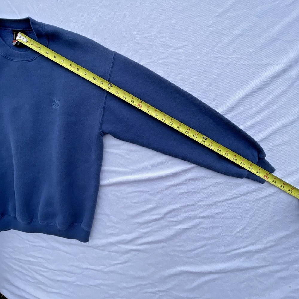 Vintage 90s Navy Blue USA Olympics JCP Navy Crewneck Sweatshirt Size Large - Picture 8 of 16